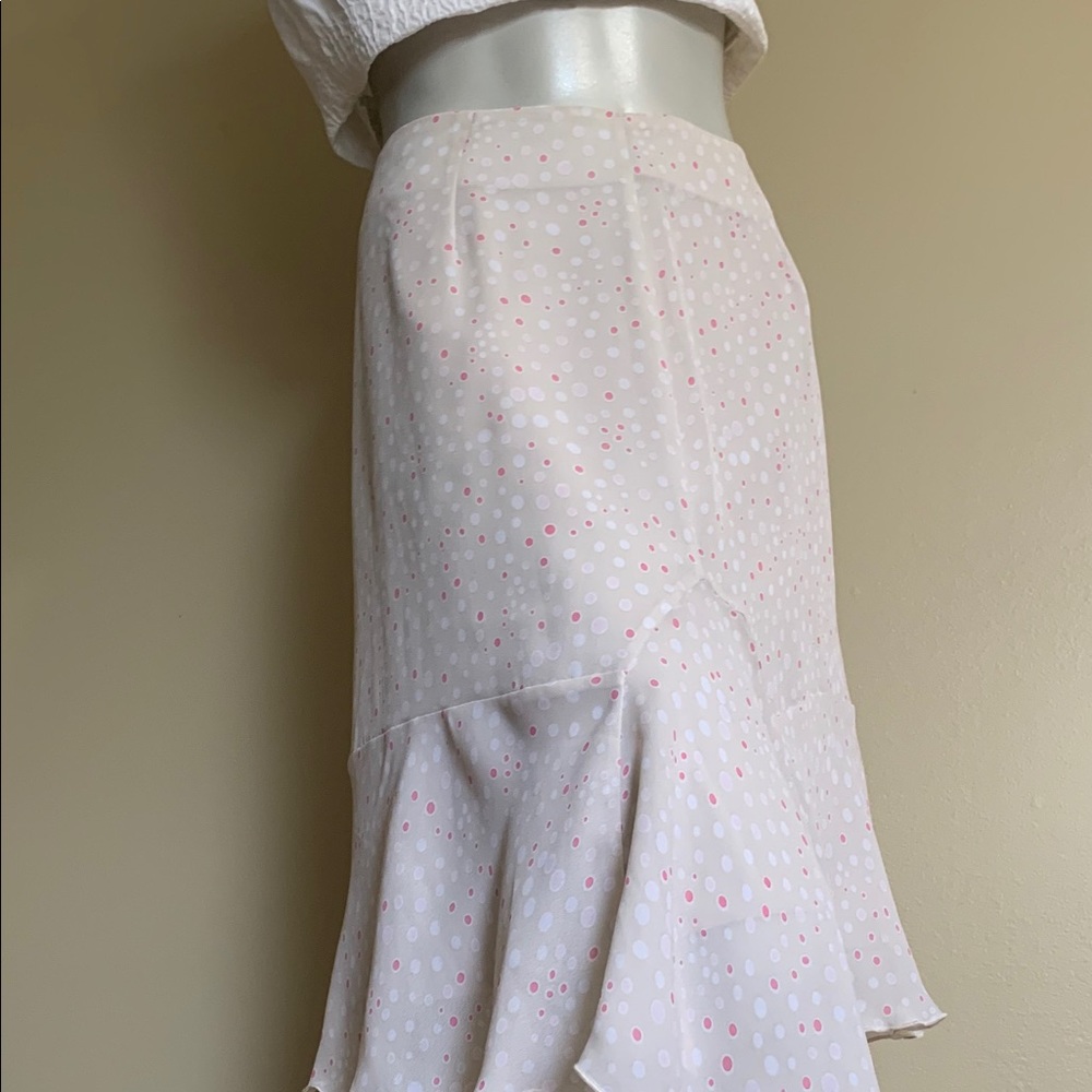 OptionElle Cream Pink Dots Mermaid Skirts - Picture 4 of 15
